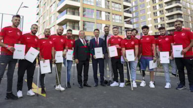 Ampute milli futbolcular, dairelerine kavuştu