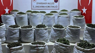Diyarbakır'da 783 kilogram esrar ele geçirildi