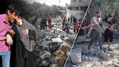 İsrail'in Gazze'ye saldırıları şiddetlenerek devam ediyor