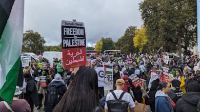 Londra'da Filistin protestosu