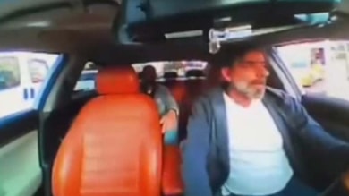 Taksicinin aracında öldürülme anı böyle görüntülendi