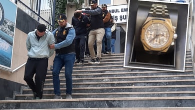 1'i kadın 5 kişi! 40 bin euro değerindeki saati böyle çaldılar