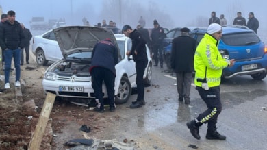 Kahramanmaraş'ta 22 araçlık iki zincirleme kaza