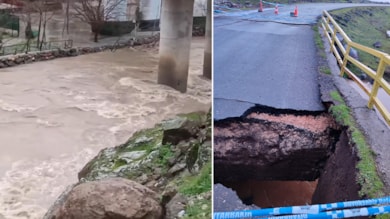 Diyarbakır'da sağanak; çay taştı, köprü yıkıldı