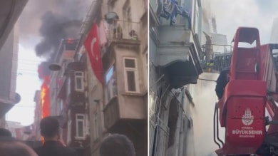 Beyoğlu'nda yangın paniği