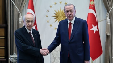 Cumhurbaşkanı Erdoğan, Bahçeli'yi kabul etti