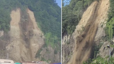 Rize'de toprak kayması