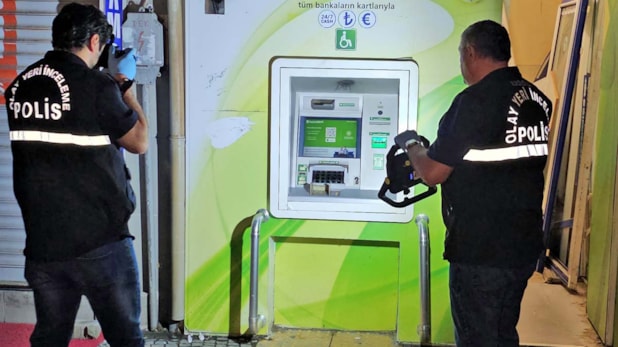 Para çalmak istediği beş ATM’ye zarar veren şüpheli yakalandı
