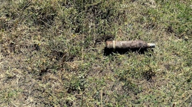 Patlamamış top mermisi bulundu
