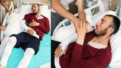 Afgan çobanı yıldırım yaktı, yağmur söndürdü