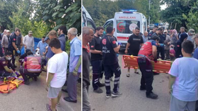 Sakarya’da pat pat devrildi: 10 yaralı