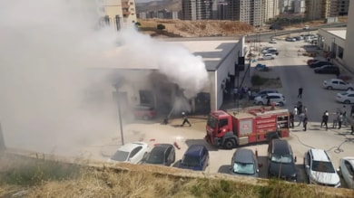 Mardin'de hastane trafosunda yangın