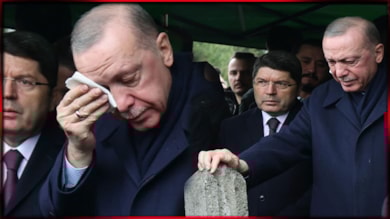 Erdoğan cenazede gözyaşlarını tutamadı