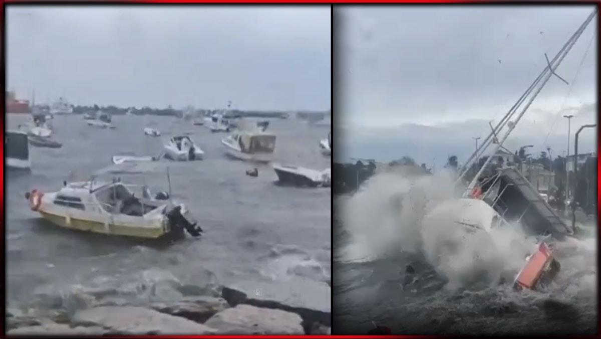 İstanbul için kritik saatler.. Çatılar uçtu, ağaçlar kökünden söküldü