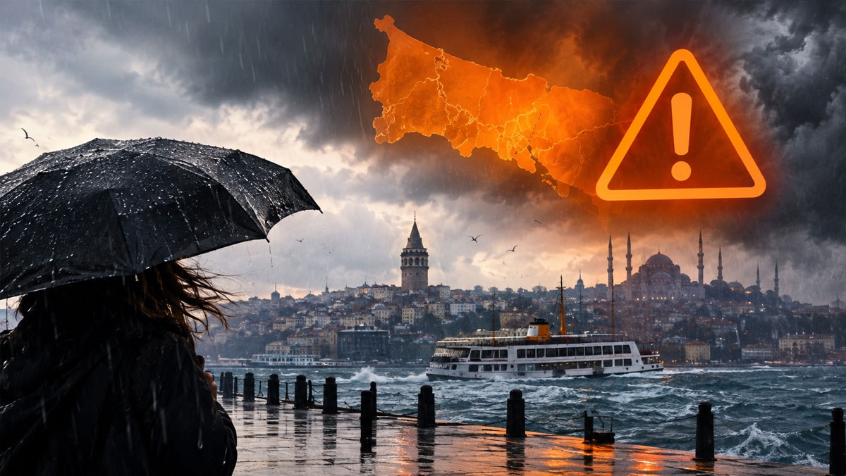 İstanbul'da turuncu kod devrede! Bakan Kurum ve Valilik saat verdi: Sağanak o ilçeleri vuracak