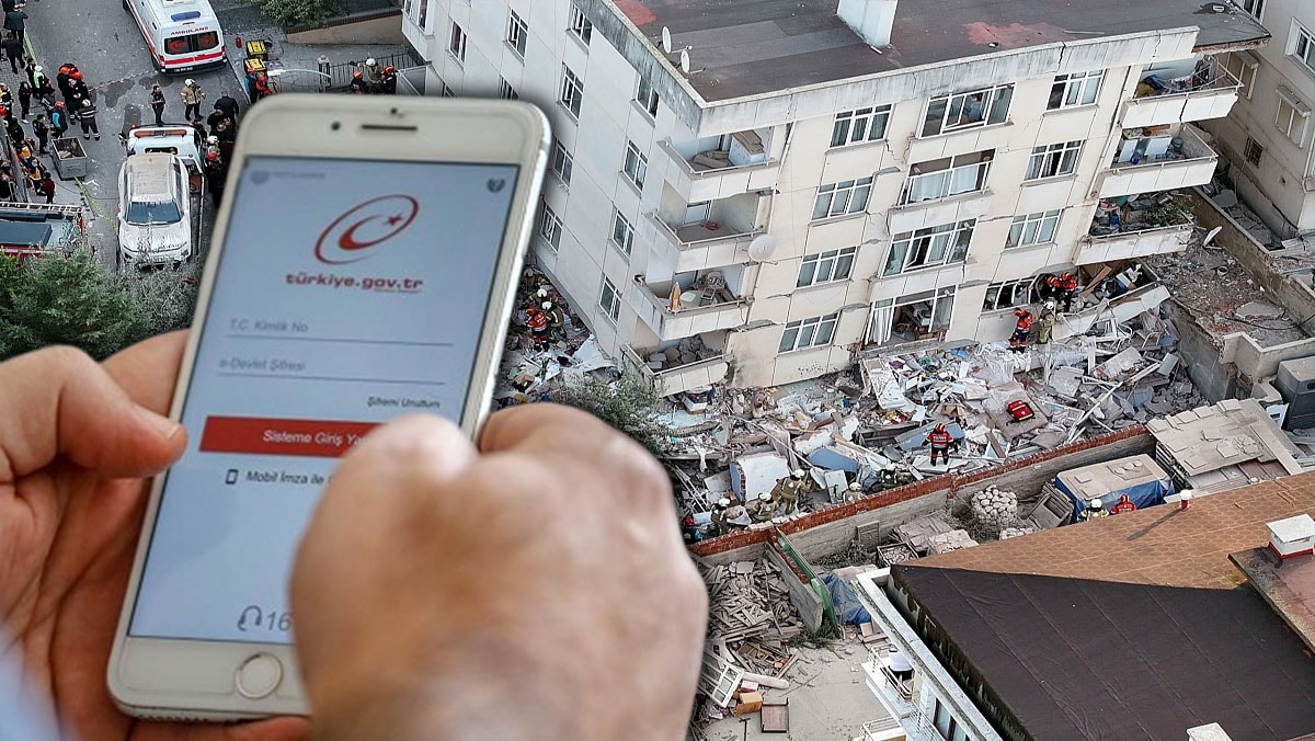 Maltepe'de bina çökünce e-Devlet'e akın ettiler: Bu kodu görürseniz tehlikedesiniz!