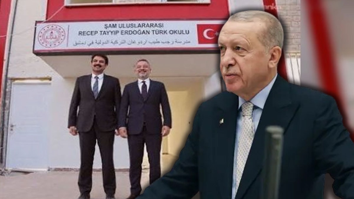 Erdoğan Şam’da okul açtı, kendi ismini verdi!