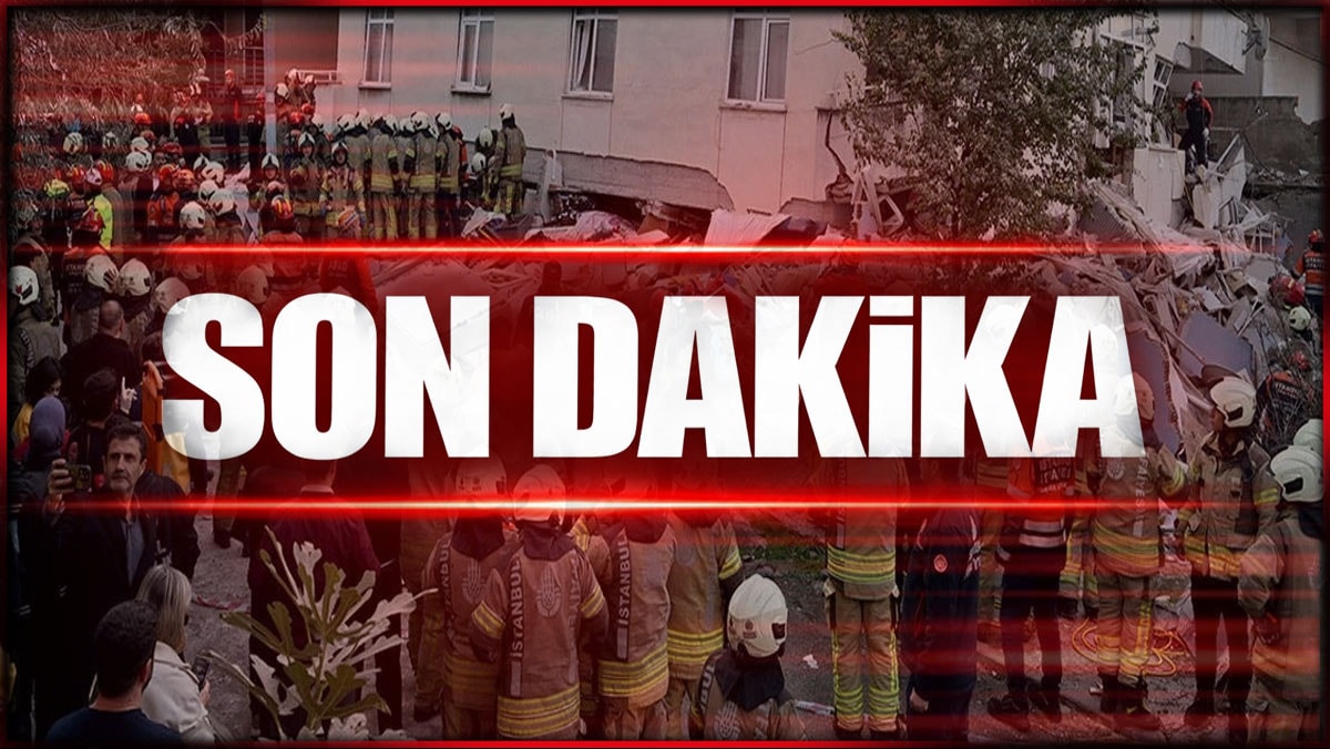 Maltepe'de 7 katlı bina çöktü: 7 kişi enkaz altında..