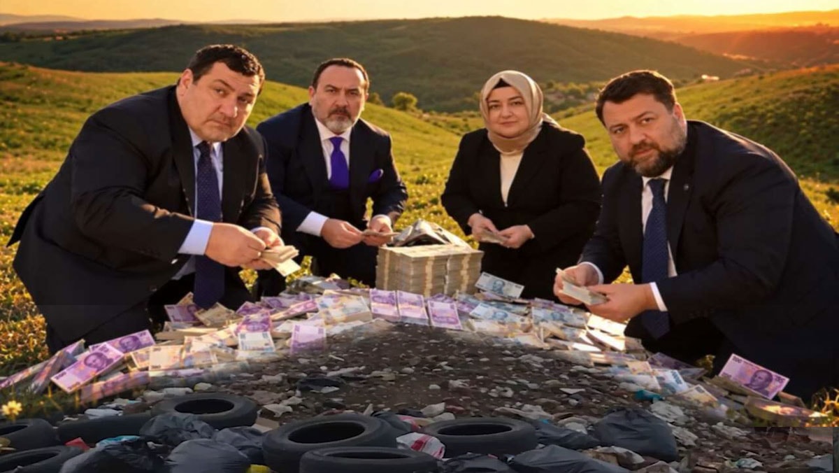 Çöpün arkasından foncular çıktı!