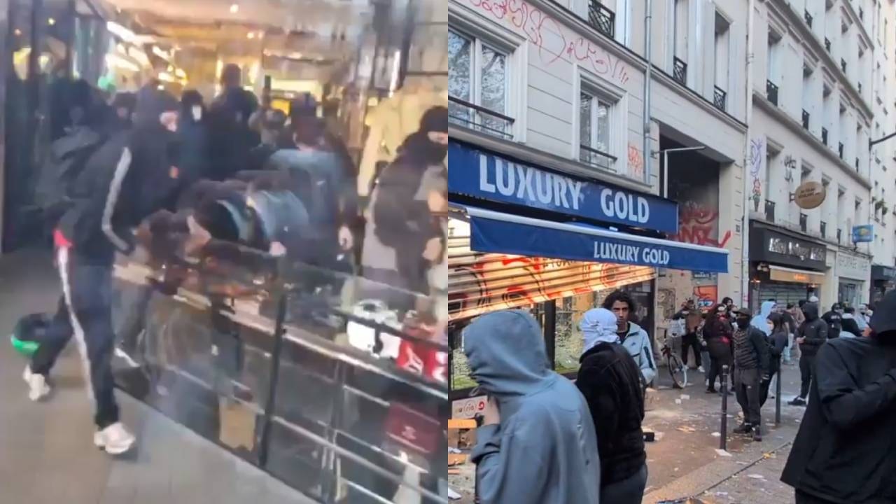 Fransa'da gösteriler yağmaya dönüştü: Lüks Mağazalar talan edildi
