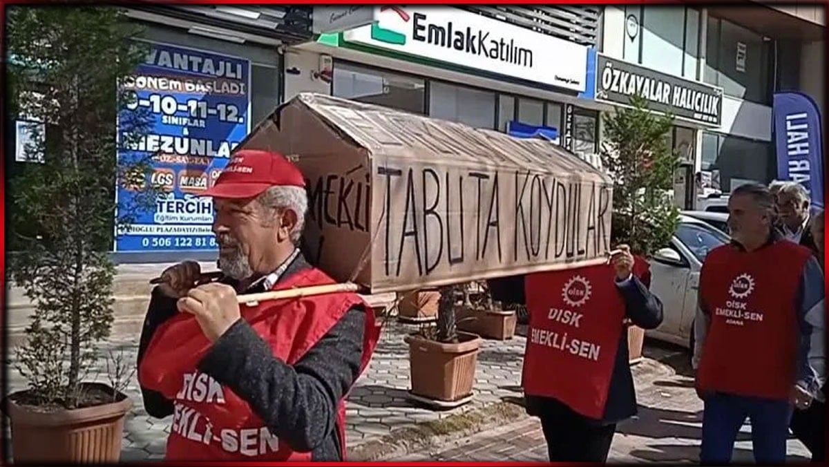 Emekliyi ölmeden tabuta koydular