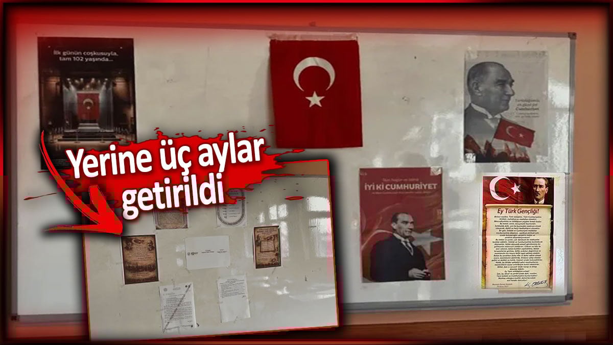 Atatürk köşesi yapan öğretmen sürgün edildi, 'Cumhurbaşkanına hakaret'ten soruşturma açıldı