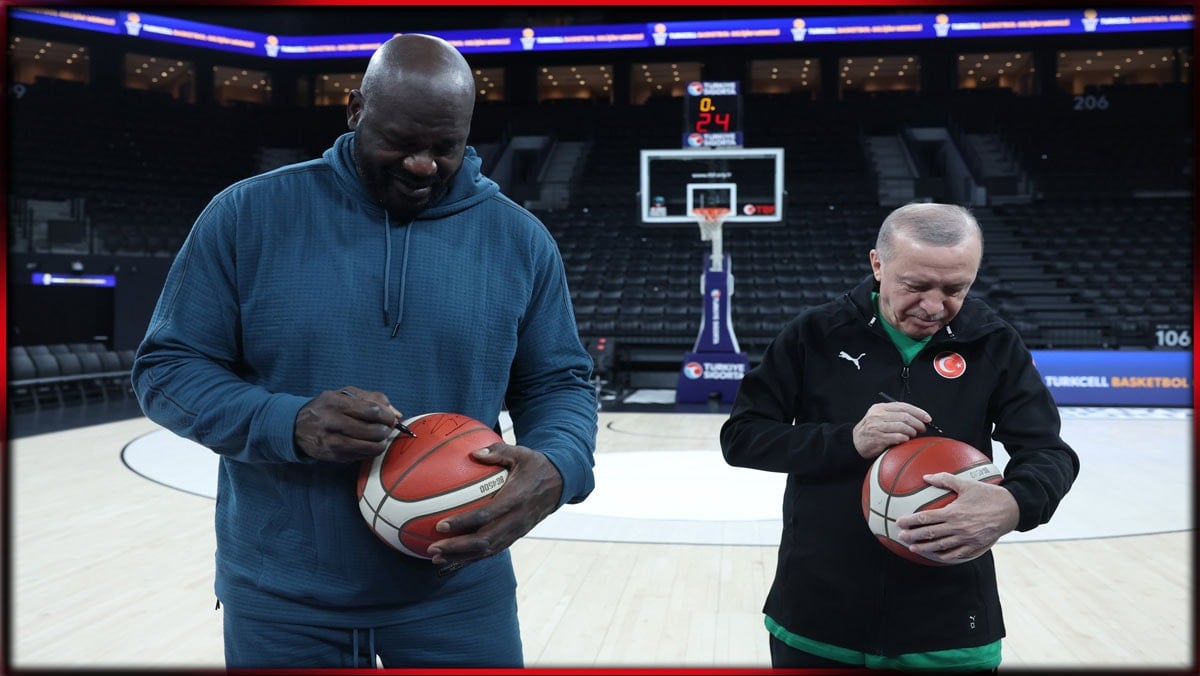 Ünlü basketçi Erdoğan’la parkeye çıkmanın ödülünü aldı