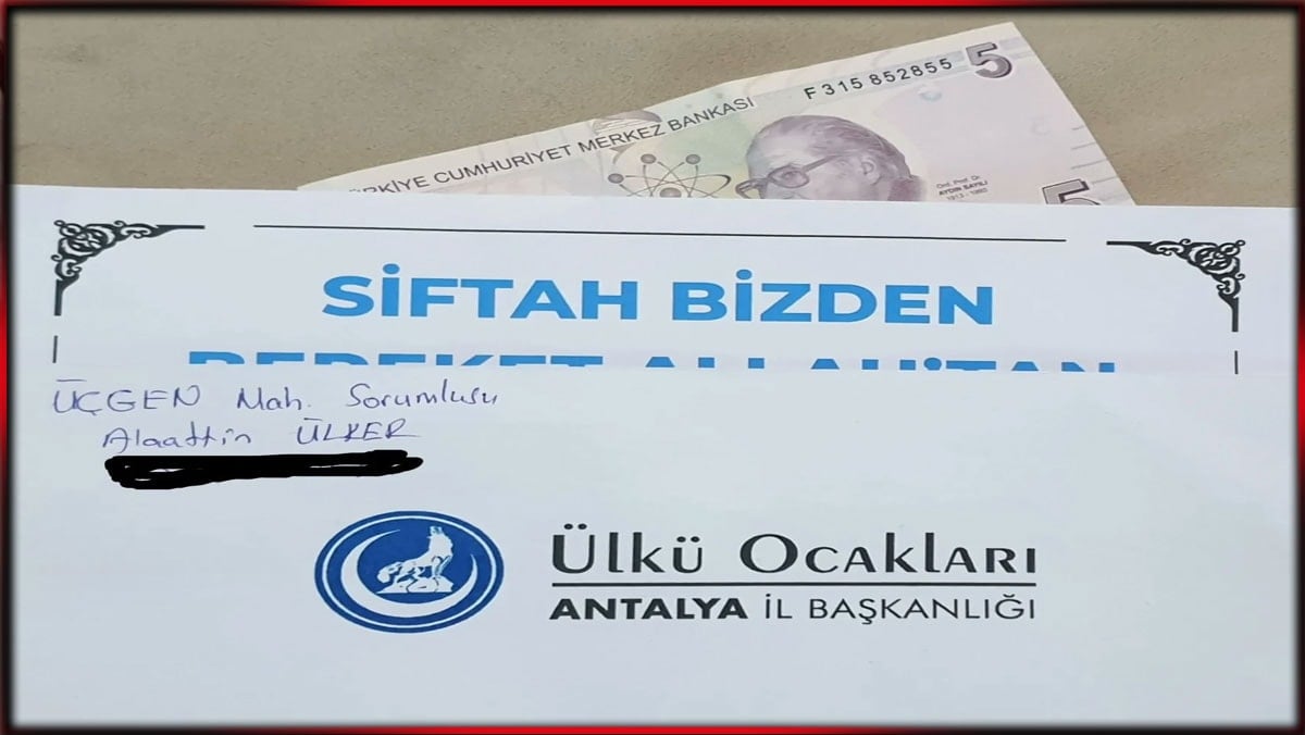 Ülkü Ocakları, dalga geçer gibi esnafa '5 TL'lik zarf ' hediye etti