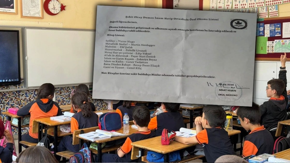 İmam hatipte dağıtılan 'kitap listesi' tartışma yarattı: Müdür açığa alındı