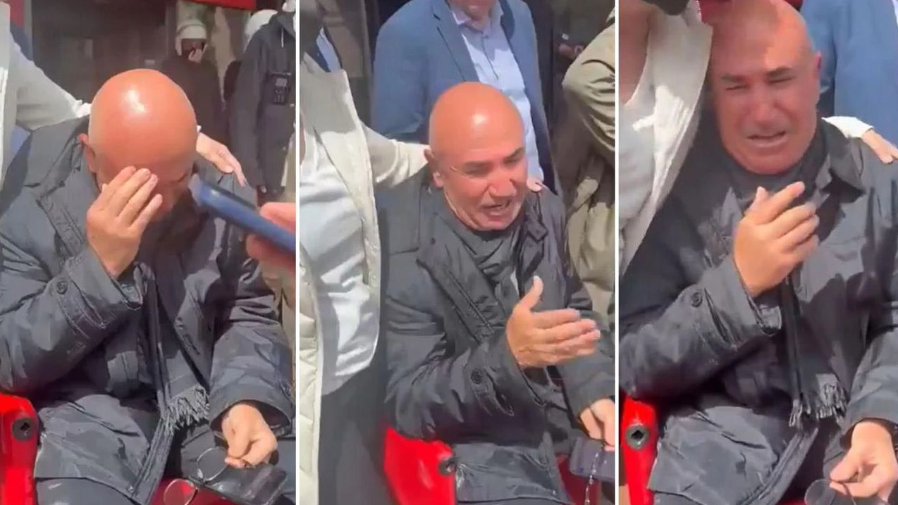 Polis CHP Genel Merkezi'ne girince Mahmut Tanal hüngür hüngür ağladı