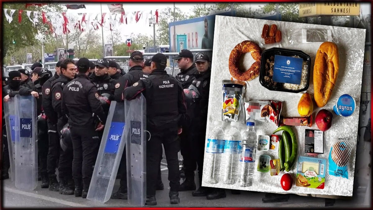 İşte, 1 Mayıs’ta görev başındaki polislere verilen kumanya
