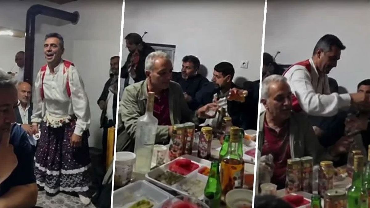 AKP’lilerin içkili, silahlı, köçekli eğlencesi: 'Aman Genel 