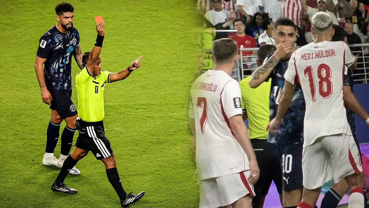 FIFA'nın yeni kuralı ilk Türkiye maçında uygulandı, kırmızı kart gördü