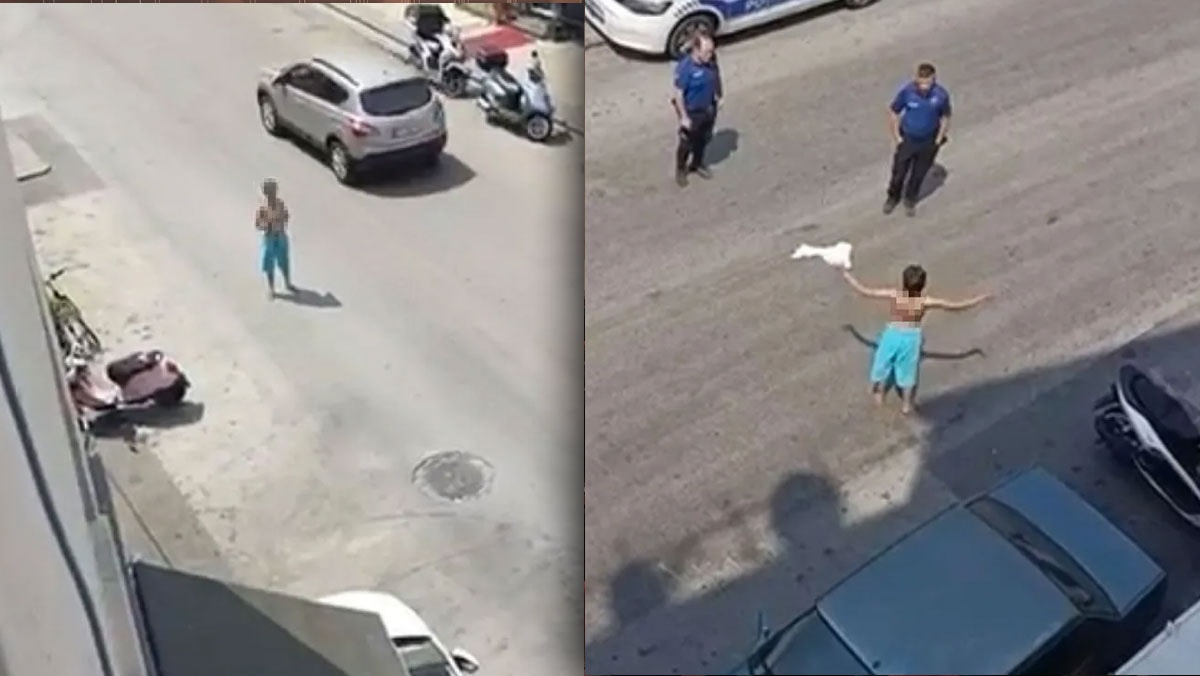 Yarı çıplak sokağa çıkan kadından kahreden haber