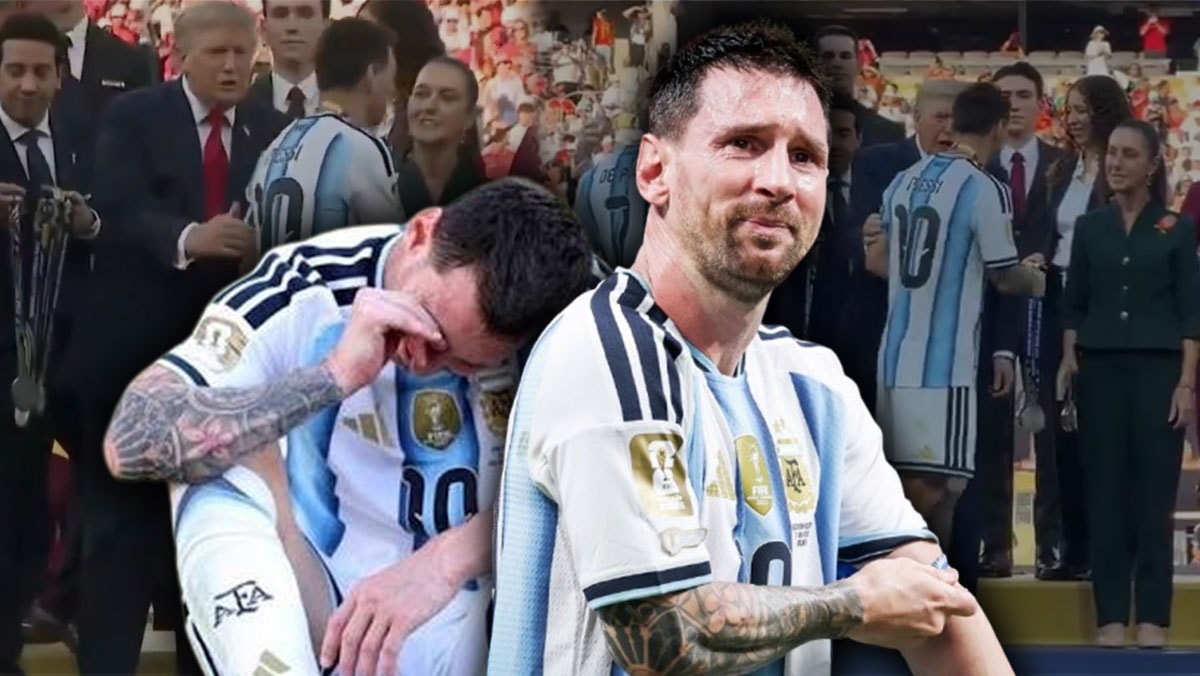 Messi hüngür hüngür ağladı.. Trump teselli etmeye çalıştı