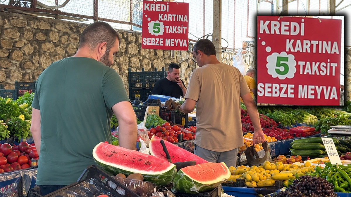 Şaka gibi ama gerçek! Pazarda sebze ve meyvelerde taksit dönemi başladı