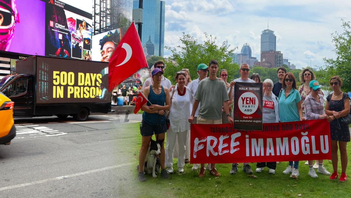 New York’ta “Free İmamoğlu” kamyonu