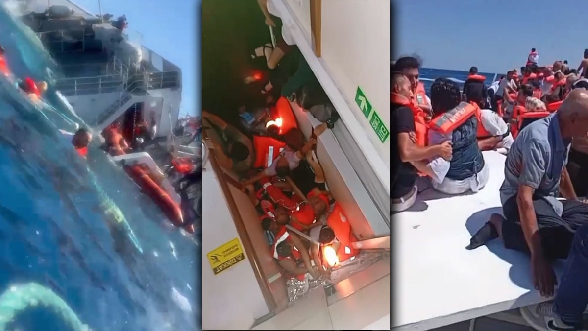 Girne'deki gemi kazasından dehşete düşüren yeni görüntüler