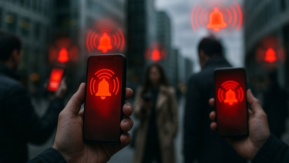 Milyonlarca kişinin telefonuna aynı anda mesaj geldi! Ülkede 363 siren birden çaldı